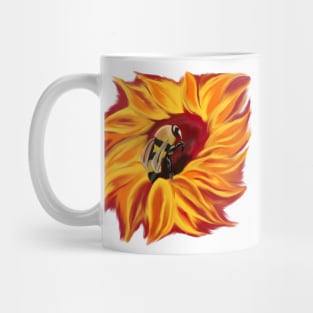 SUNflower and Bee Mug